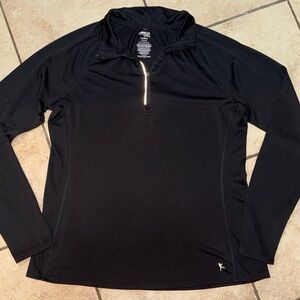 Danskin Now Black Long Sleeve Top pullover size Large 12-14 NWOT Womens
